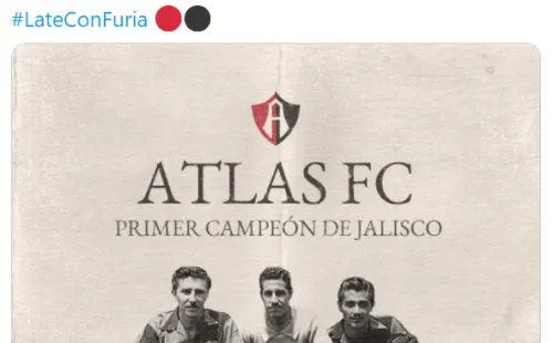 Posteo de Atlas en la previa del Clásico Tapatío. Foto: @Chivas