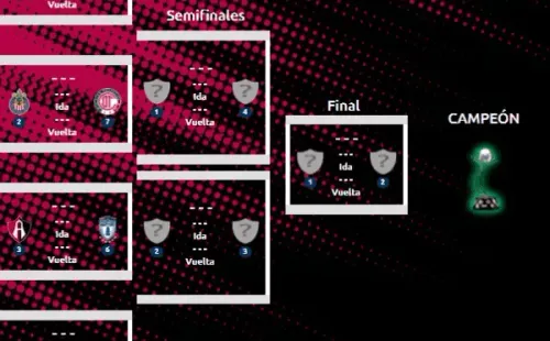 Así se disputaría la Liguilla de la Liga MX Femenil al momento. (Liga MX Femenil)
