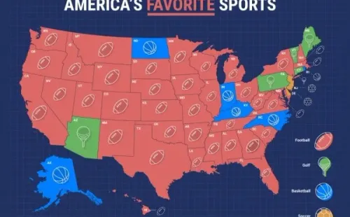Deportes favoritos por estado en USA