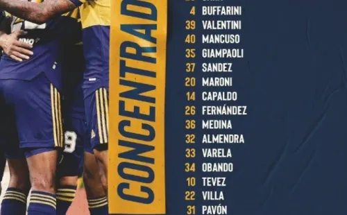 Foto: Twitter oficial de Boca.