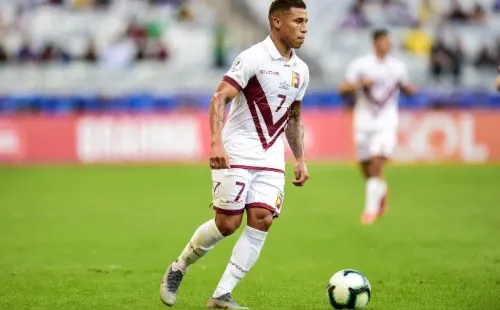 Darwin Machís, en acción con la Selección de Venezuela (Foto: Getty images).