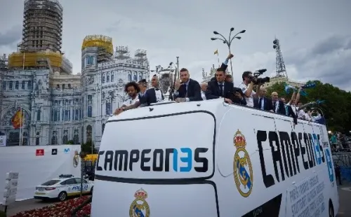 Real Madrid festejando su corona 13 | Getty