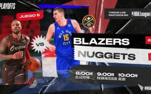 Denver Nuggets vs Portland Trail Blazers (Foto: NBA Latam)