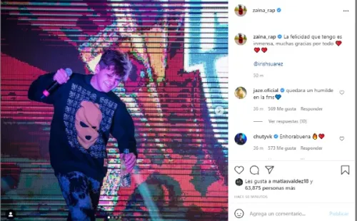 Captura de Instagram @zaina_rap