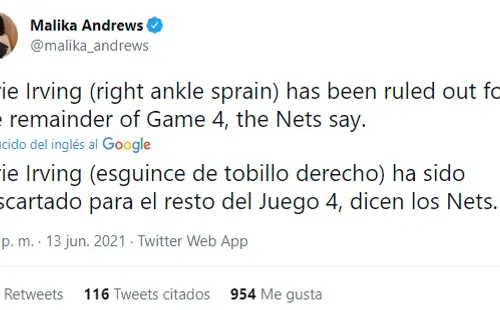 Lesion de Kyrie Irving