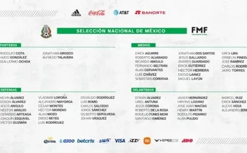 nomina mexico copa oro
