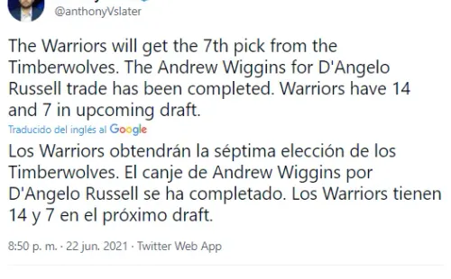 Warriors tendran dos picks de primera ronda