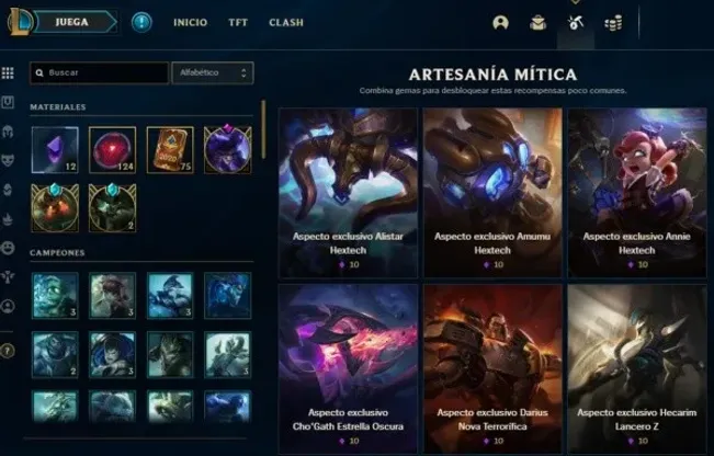 Tienda de Artesanía Hextech League of Legends