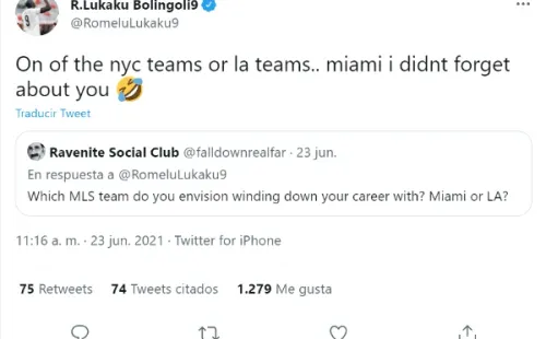 tweet Lukaku