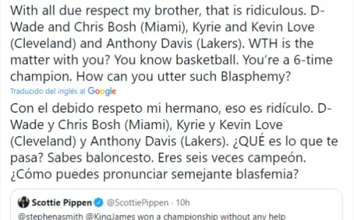Stephen A Smith le responde a Scottie Pippen
