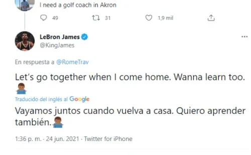 LeBron James no sabe jugar golf