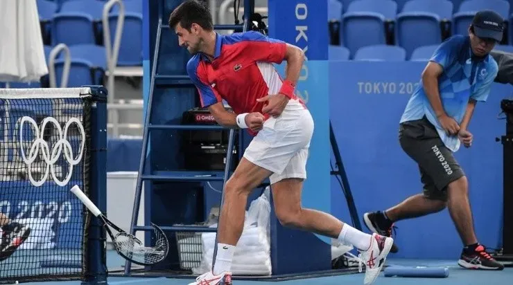 La furia de Novak Djokovic, otra vez