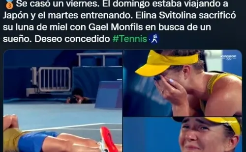 Elina Svitolina cumple su sueño olímpico tras haberse casado hace pocos días