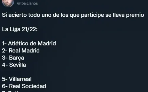 El pronóstico de Ibai para LaLiga