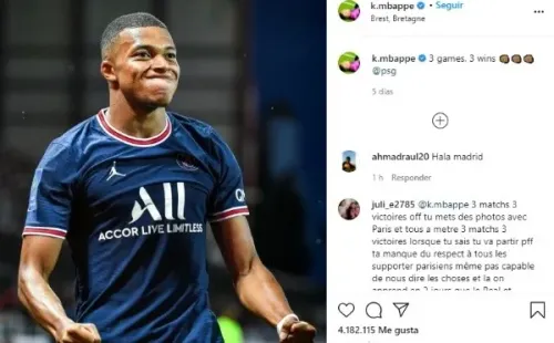 Kylian Mbappé tras ganar el último partido de PSG