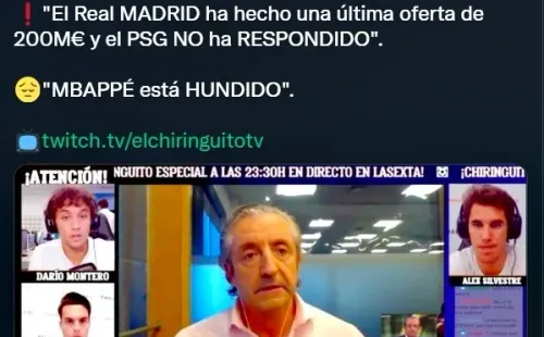 Pedrerol reveló la última oferta de Real Madrid por Mbappé