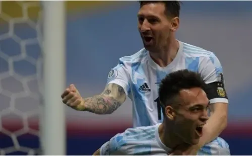 Lionel Messi y Lautaro Martínez, Selección Argentina