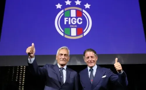 El presidente de la FIGC y el de Independent Ideas (Getty)