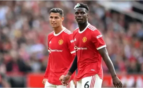 Cristiano Ronaldo y Paul Pogba en Manchester United