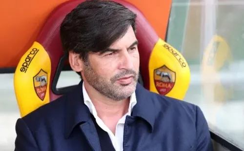 Paulo Fonseca al frente de Roma. (Getty)