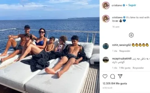Cristiano Ronaldo, Georgina Rodríguez y sus hijos