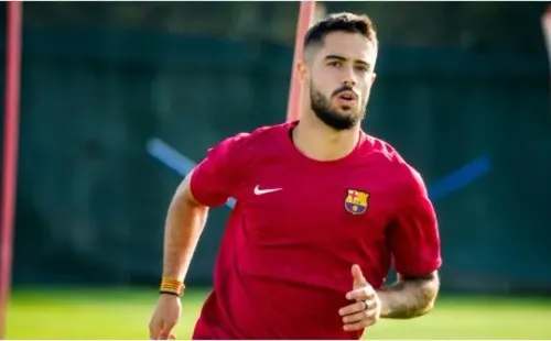 Álvaro Sanz, mediocampista del Barça B