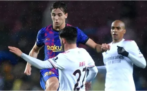 Nico González, una de las figuras de Barcelona vs Benfica
