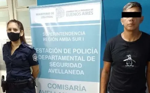 José Carlos Olaya González fue detenido en Avellaneda. (Foto: Prensa Policía Bonaerense).