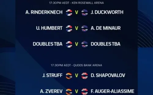 Foto: Twitter oficial de la ATP Cup.