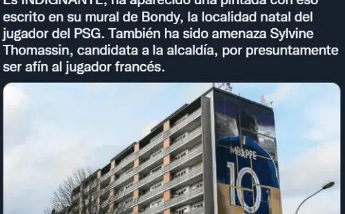 El mural de Bondy en honor a Mbappé