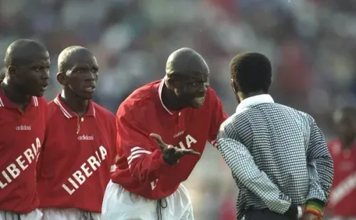 George Weah en las Eliminatorias para Francia 1998. (Getty)