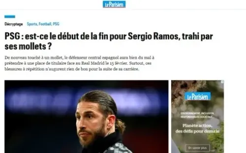 Desde París plantean la chance del retiro para Sergio Ramos