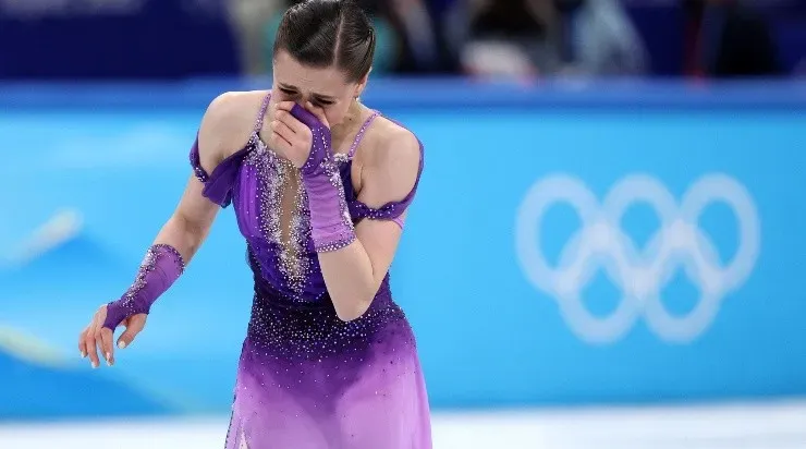Valieva y la emoción tras competir (Getty)