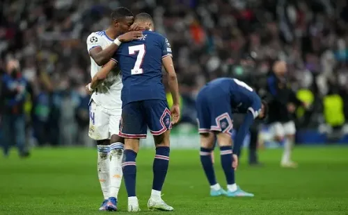 Lamentable salida de Mbappé del Bernabéu. Getty.