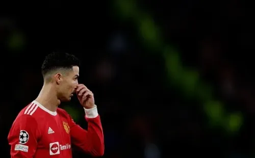 CR7 en acción con United. Getty.