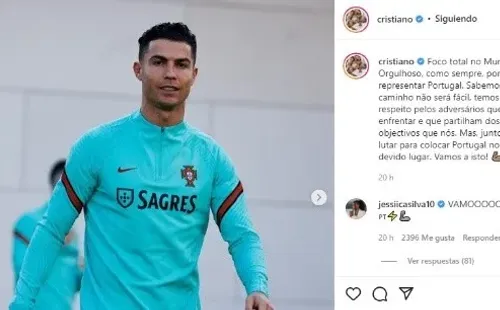 Fuente: Instagram Cristiano Ronaldo (@cristiano)