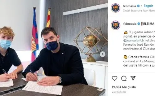 Adrian Gill, el juvenil estadounidense que seguirá en Barcelona