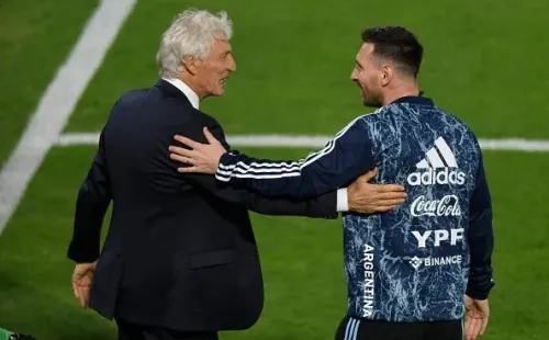 Pékerman y Messi. Getty.