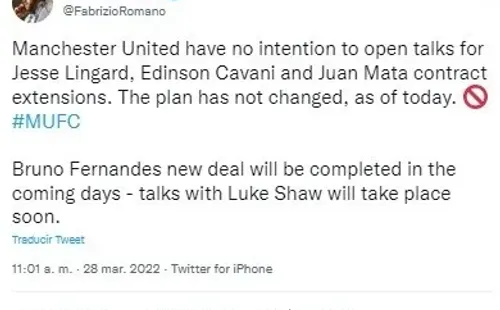 Fuente: Twitter Fabrizio Romano (@FabrizioRomano)