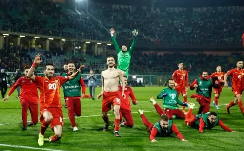 El equipo de Macedonia