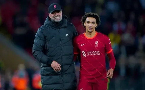 Jurgen Klopp y Trent Alexander-Arnold: Getty
