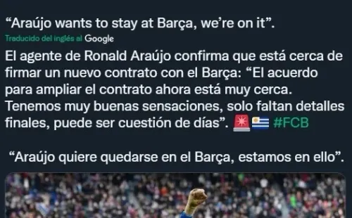 Fabrizio Romano y los detalles en los avances para la renovación de Araújo