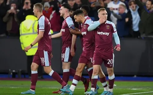 Festejo de gol de Bowen. Getty.