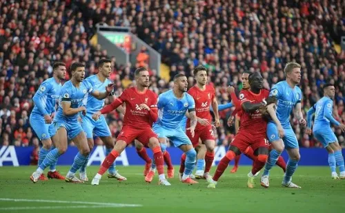 Partido de primera vuelta de Liverpool y City. Getty.