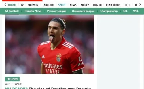 Darwin Núñez tendría preferencia por Liverpool, según The Sun