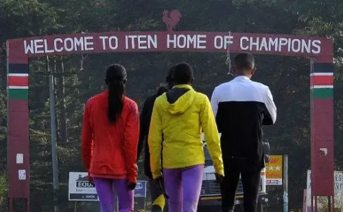 Iten, en el Valle del Rift, donde se encuentra el centro de entranamiento de fondo.