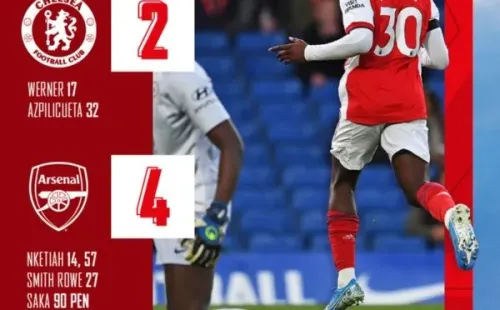 Gran resultado para Arsenal. Twitter.