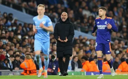 Guardiola en dirección. Getty.