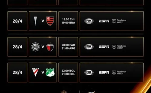 Foto: Twitter oficial de la Copa Libertadores.