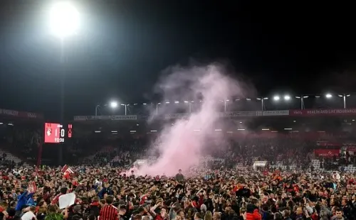 Festejo de los hinchas de Bournemouth. Getty.